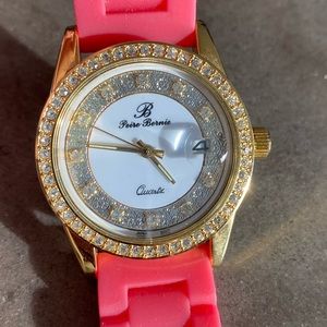 💎 Pink Gold Crystal Watch